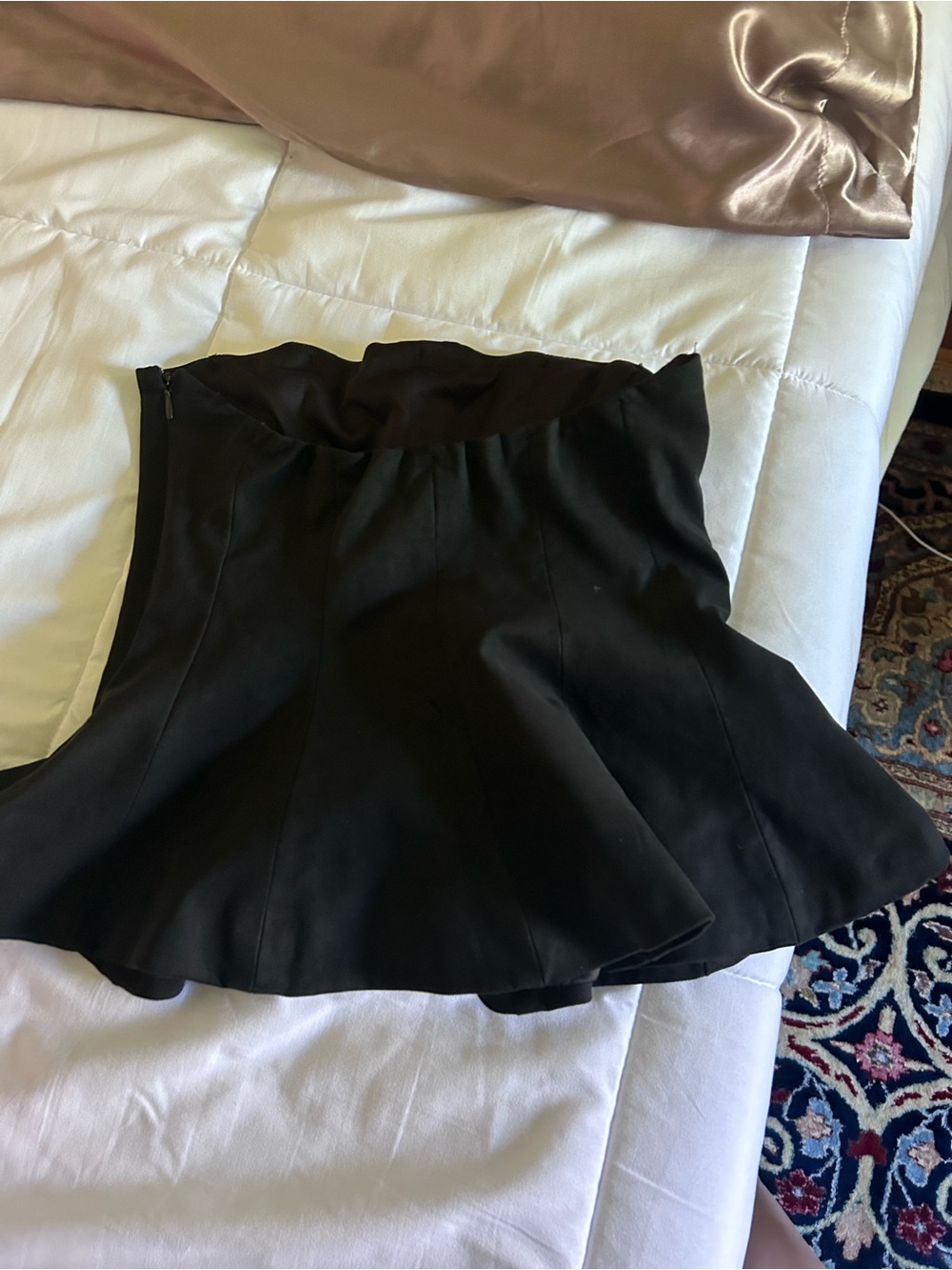 Zara Black Flared Skater Skirt